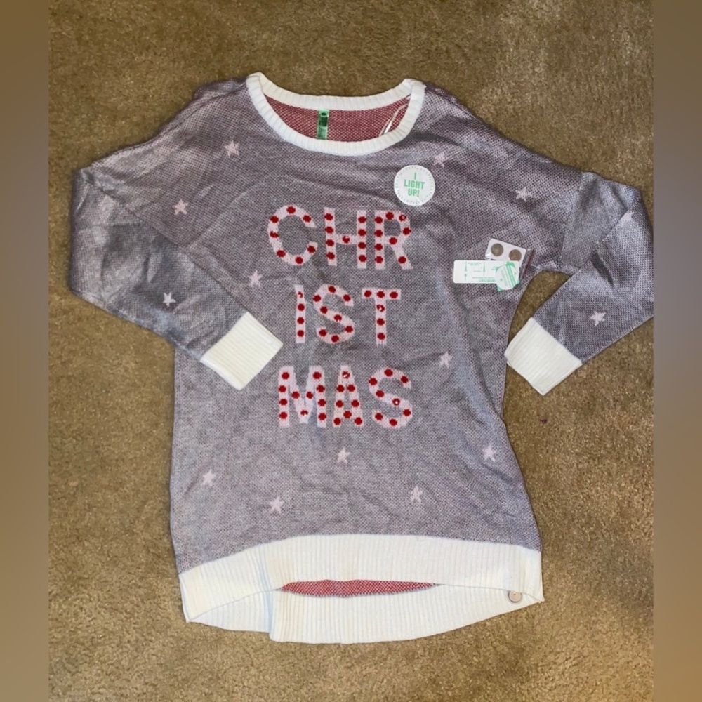 Women’s Honeydew Light Up Christmas Sweater Size Medium